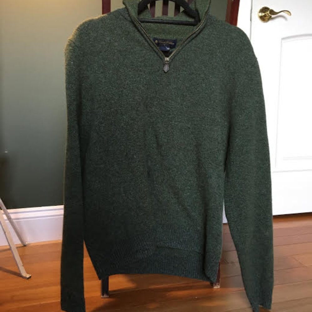 Green Brooks Brothers sweater